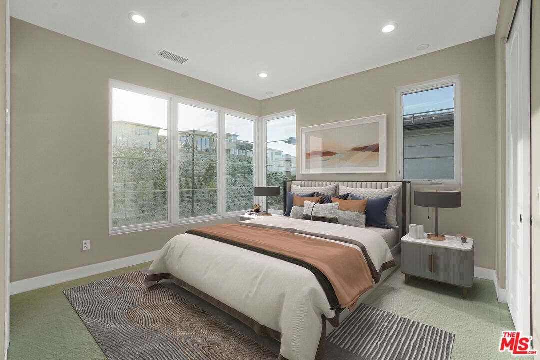 Bedroom, Interior, Recessed Lighting