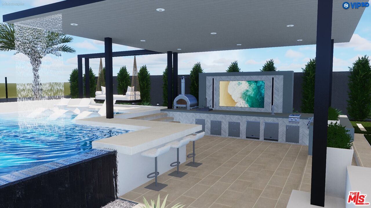 Exterior, Outdoor Kitchen, Pool