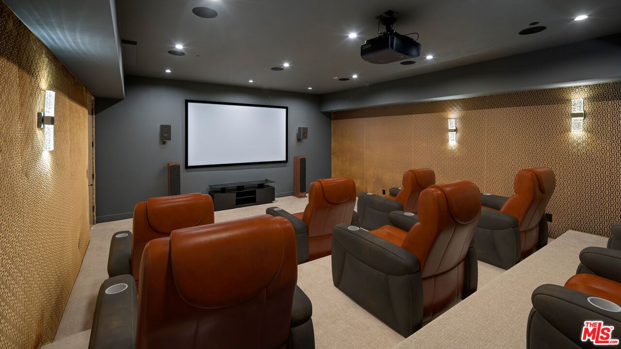 Home Theatre Room, Interior, Projection Screen, Recessed Lighting, Theatre Room