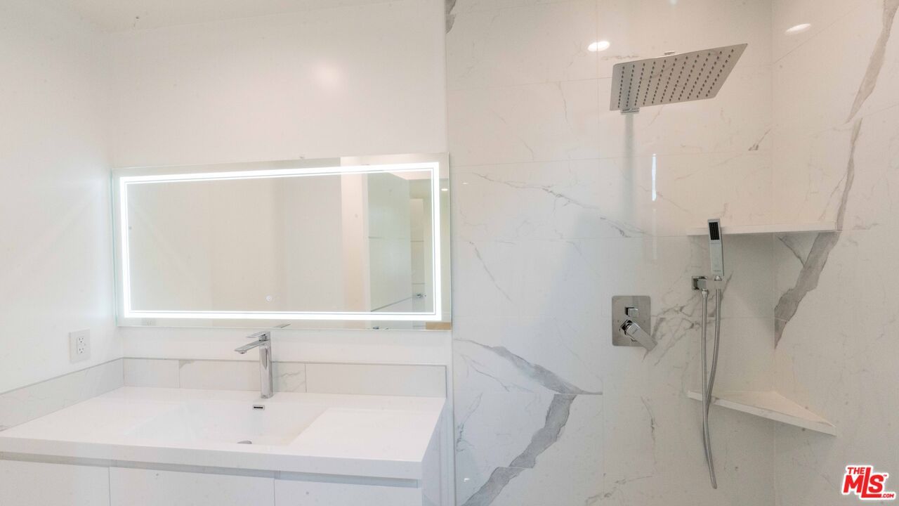 Bathroom, Glass Shower, Interior, Marble Walls