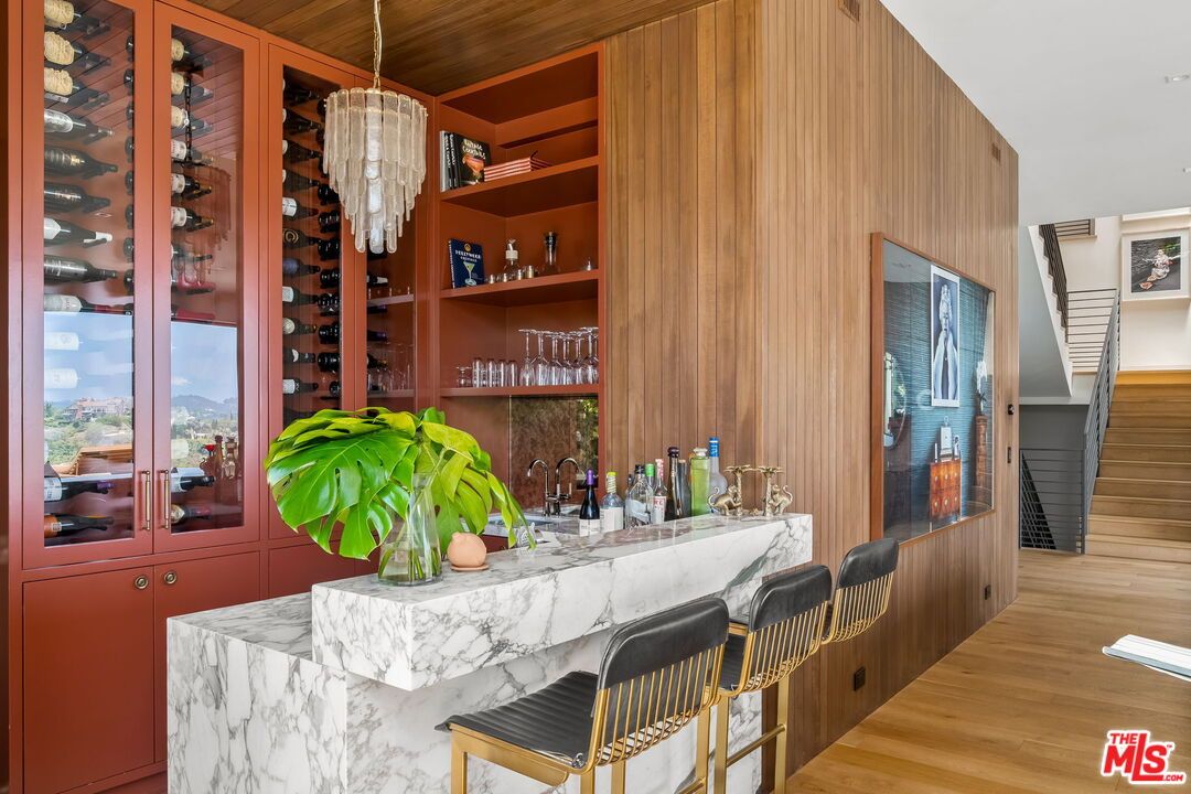 Interior, Wine Storage, Wood Texture Flooring, Wooden Walls