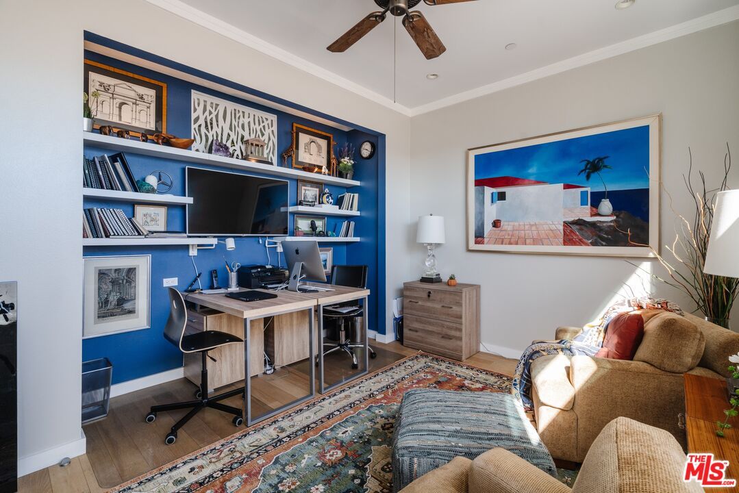 Home Office, Interior, Wood Texture Flooring