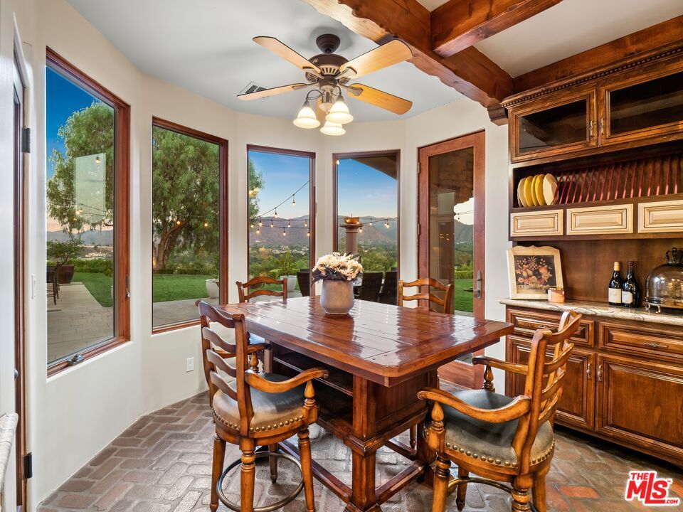 Dining room, Interior, Wooden Beams