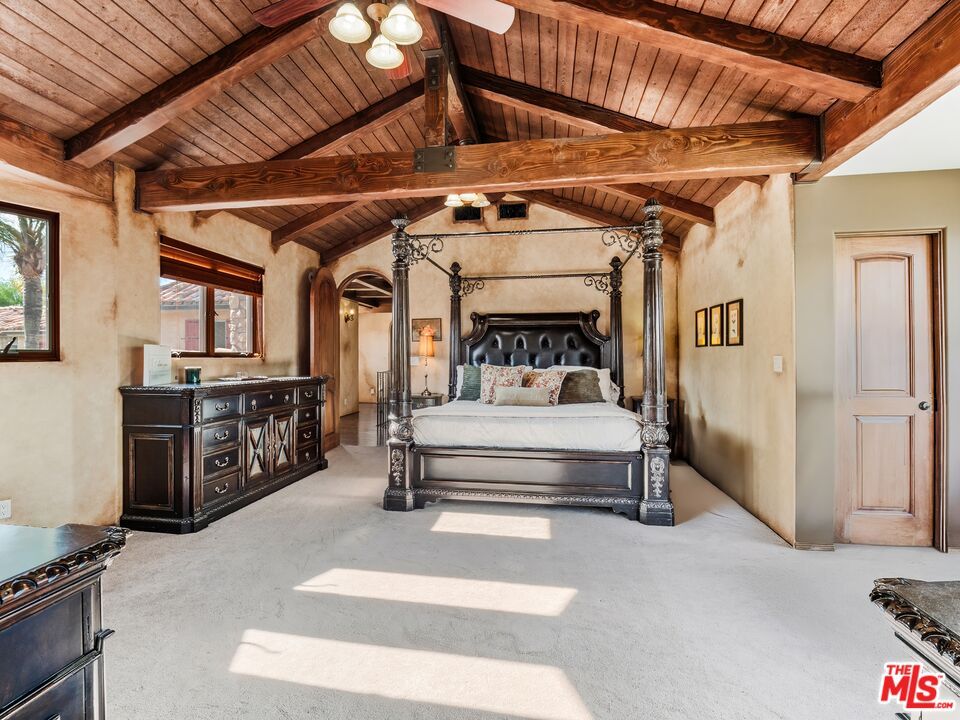 Bedroom, Interior, Wooden Beams, Wooden Ceilings