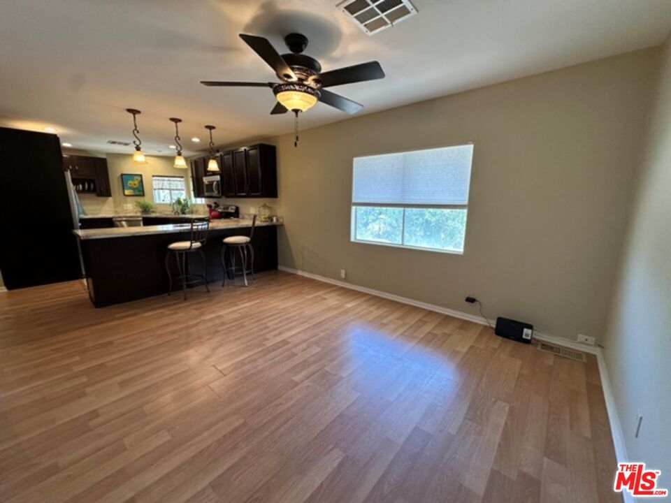 Interior, Kitchen, Pendant Lights, Wood Texture Flooring