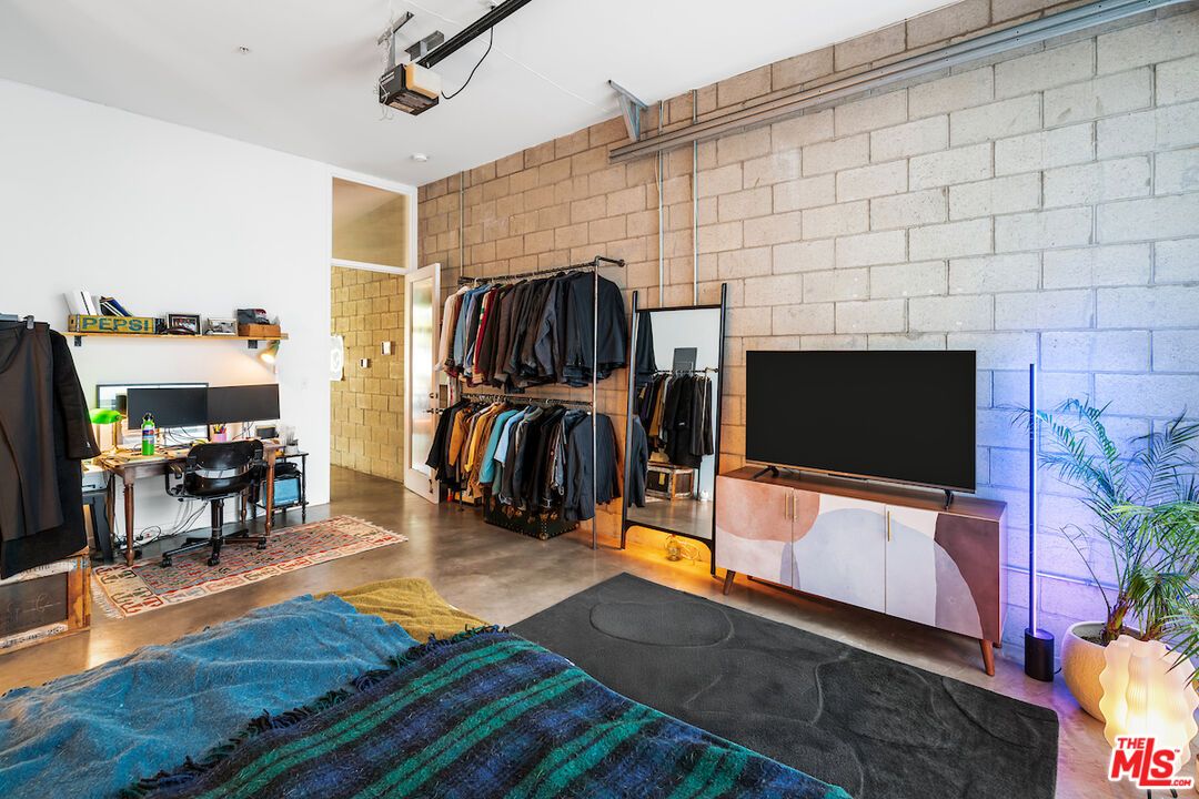 Home Office, Interior, Stone Walls