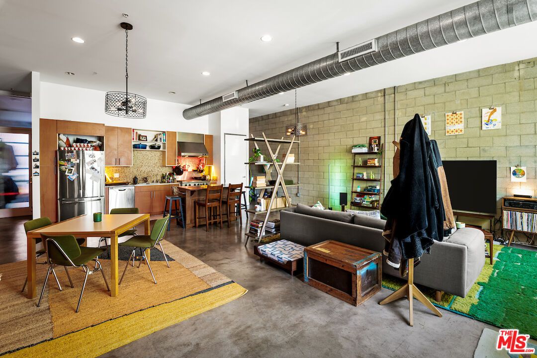 Dining room, Interior, Kitchen, Living room, Pendant Lights, Recessed Lighting, Stone Walls
