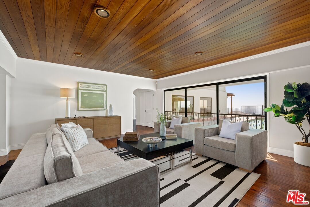 Interior, Living room, Recessed Lighting, Wooden Ceilings, Wood Texture Flooring