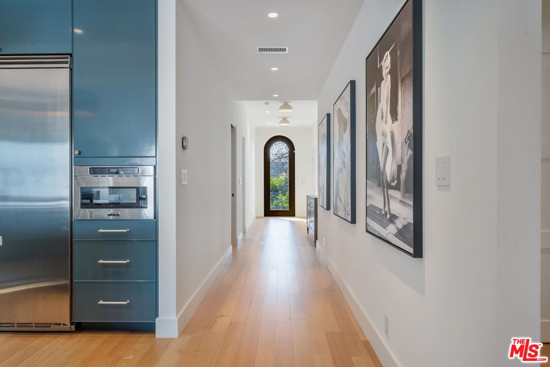Interior, Recessed Lighting, Stainless Steel Appliances, Wood Texture Flooring
