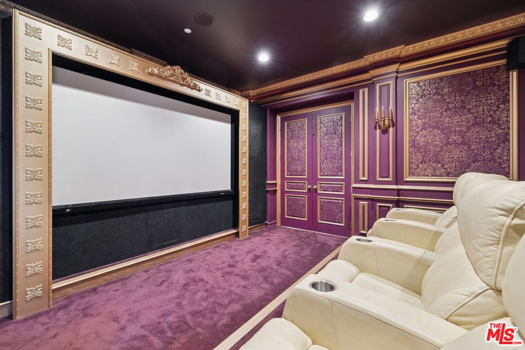Home Theatre Room, Interior, Projection Screen, Recessed Lighting, Theatre Room