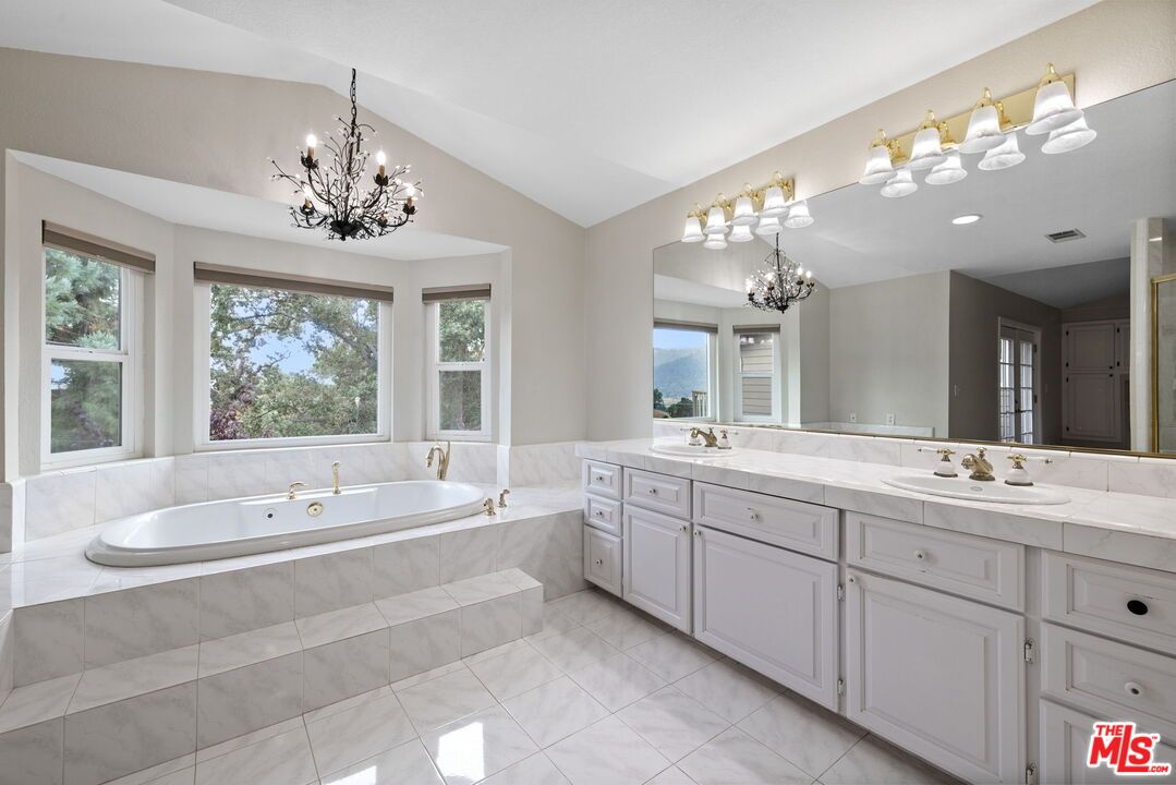 Bathroom, Dual Sink Vanities, Interior, Tile Countertops