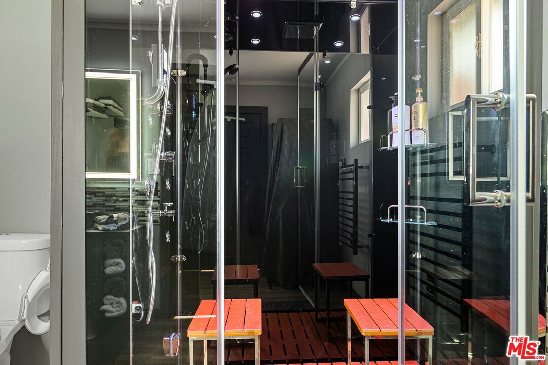 Bathroom, Glass Shower, Interior, Sauna Room
