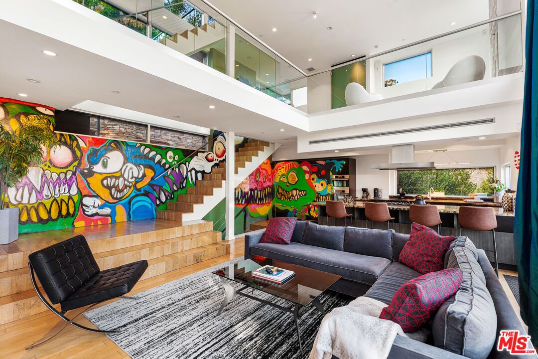 Dining room, Interior, Living room, Recessed Lighting, Wood Texture Flooring