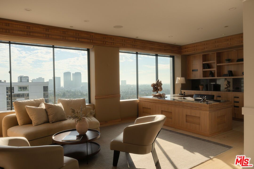 Home Office, Interior, Living room, Recessed Lighting