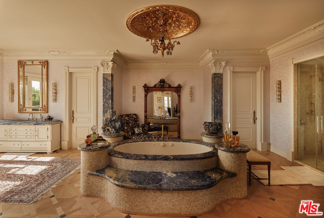 Bathroom, Interior, Wood Texture Flooring