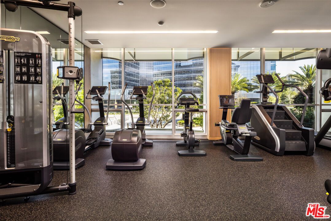 Fitness Equipment, Gym, Interior, Recessed Lighting