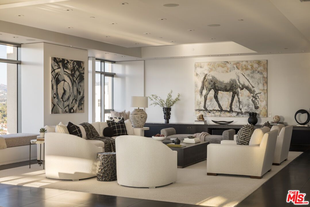 Interior, Living room, Recessed Lighting