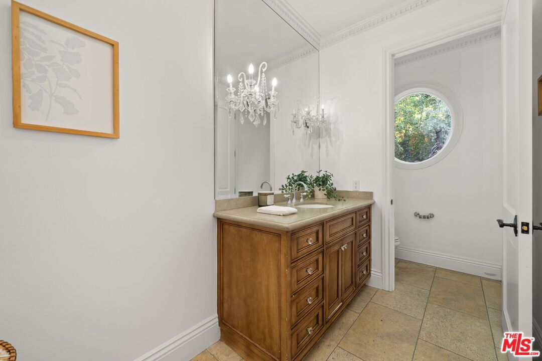 Bathroom, Chandelier, Interior