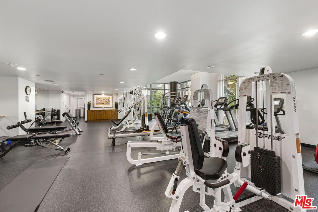 Fitness Equipment, Gym, Interior, Recessed Lighting