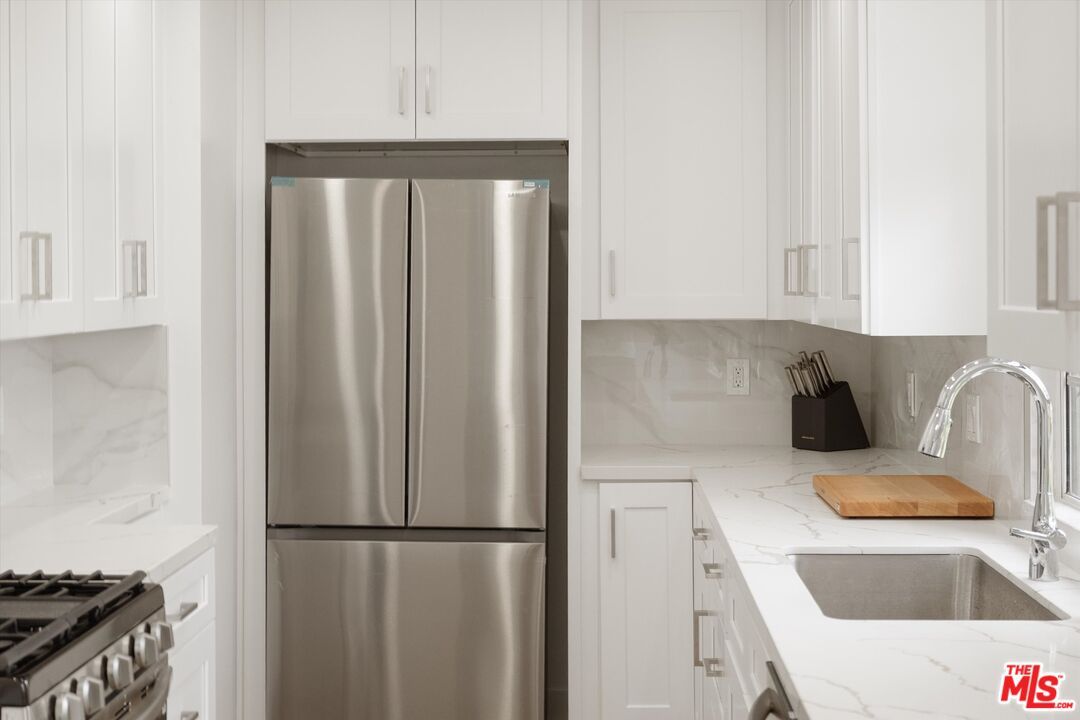 Interior, Kitchen, Marble Walls, Stainless Steel Appliances