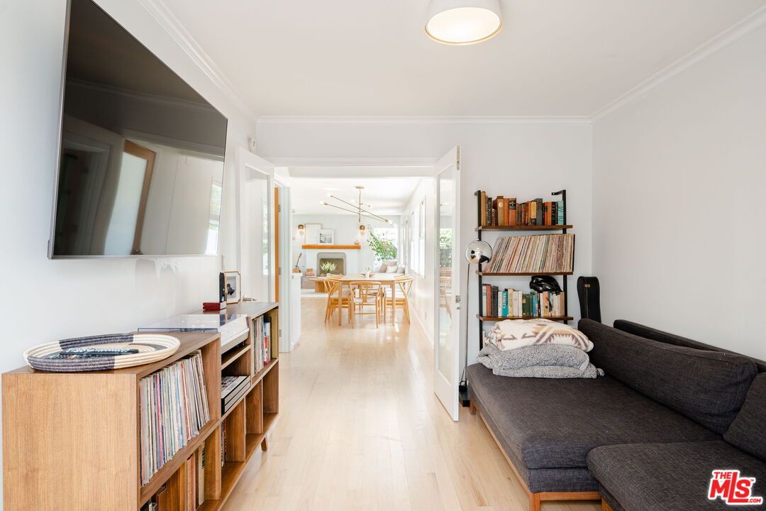 Dining room, Interior, Living room, Pendant Lights, Wood Texture Flooring