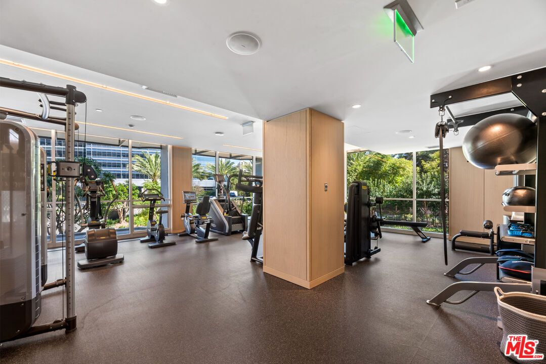 Fitness Equipment, Gym, Interior, Recessed Lighting