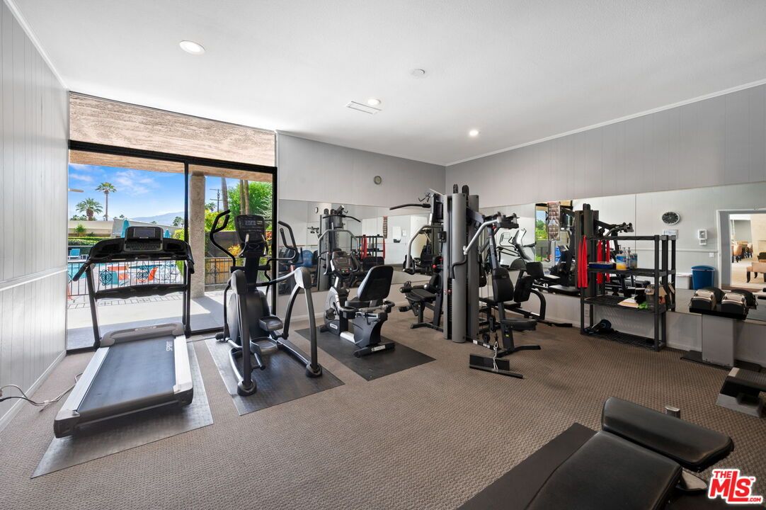 Fitness Equipment, Gym, Interior, Recessed Lighting