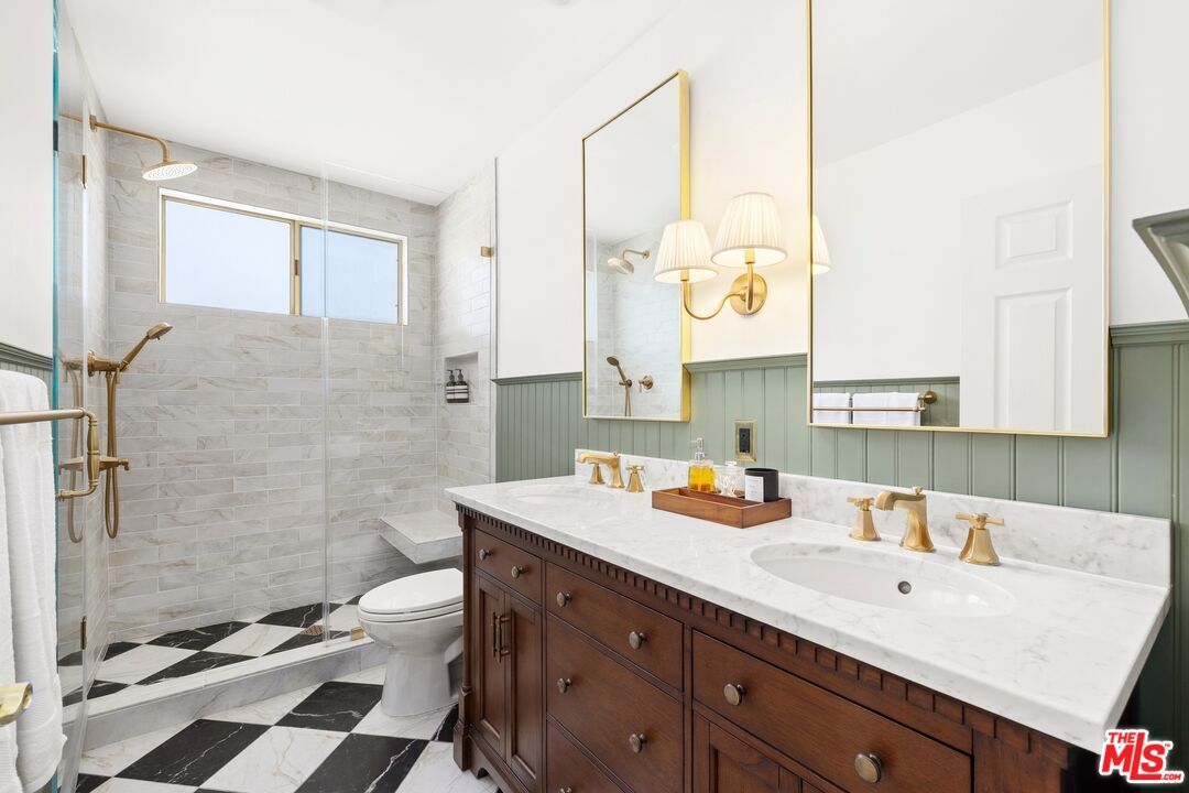 Bathroom, Dual Sink Vanities, Glass Shower, Interior