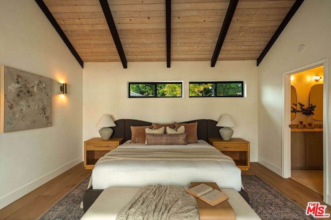 Bedroom, Interior, Wooden Beams, Wooden Ceilings, Wood Texture Flooring