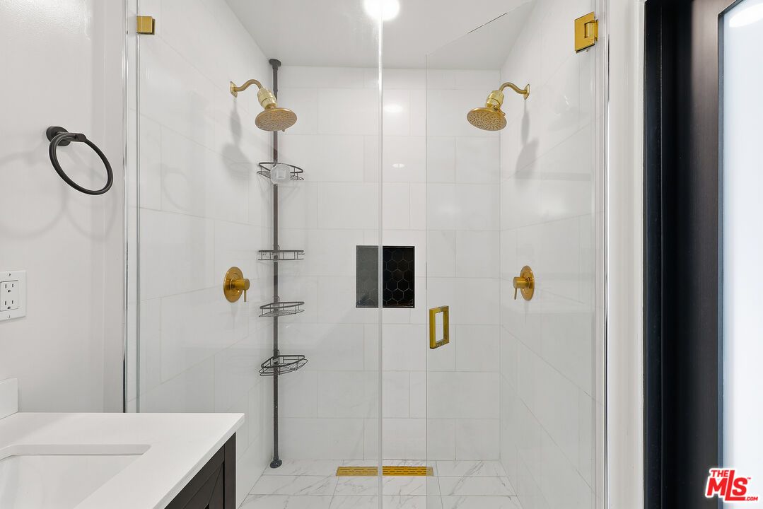 Bathroom, Glass Shower, Interior, Marble, Marble Walls