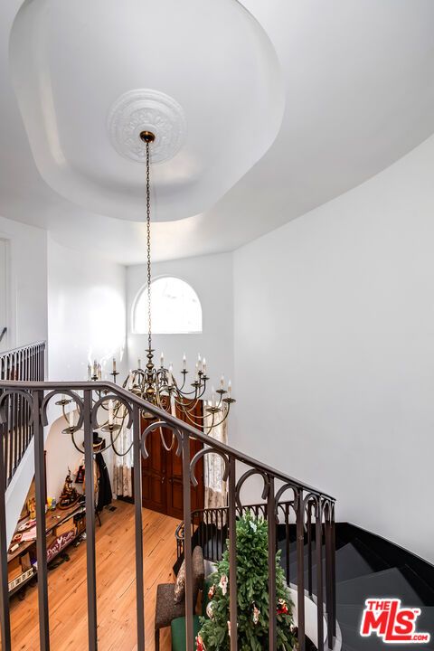 Chandelier, Interior, Wood Texture Flooring