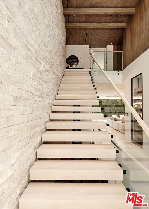 Interior, Recessed Lighting, Stone Walls, Wooden Beams, Wooden Ceilings