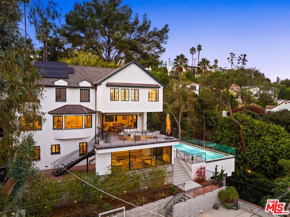 Exterior, Pool, Solar Panels