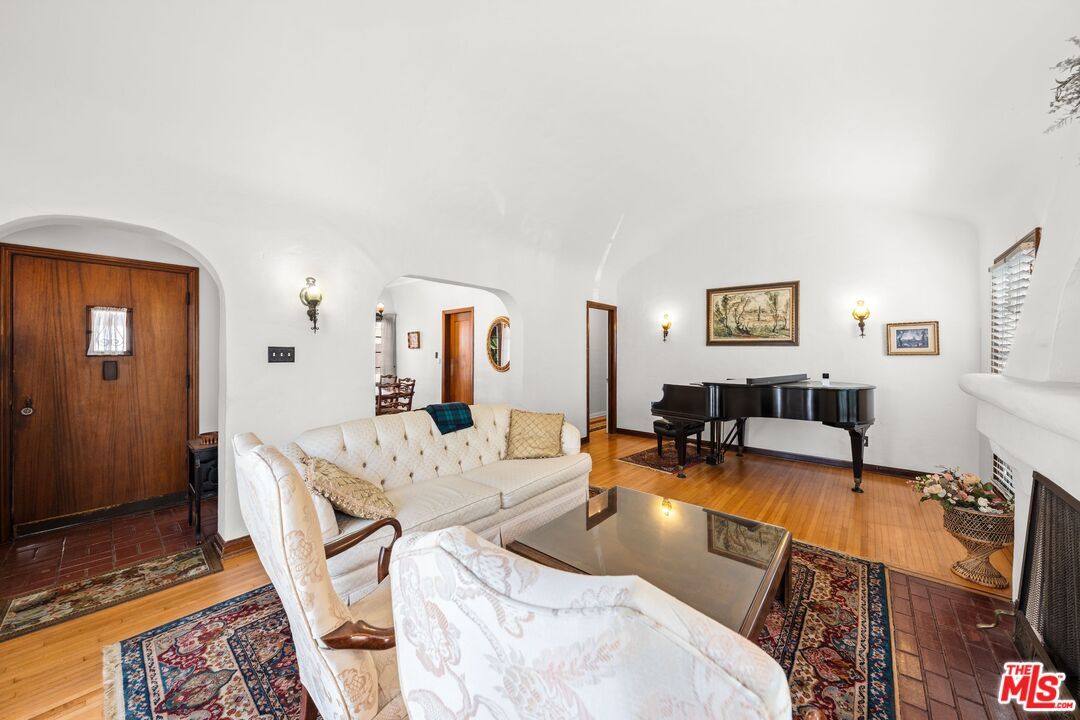 Fireplace, Interior, Living room, Piano, Wood Texture Flooring