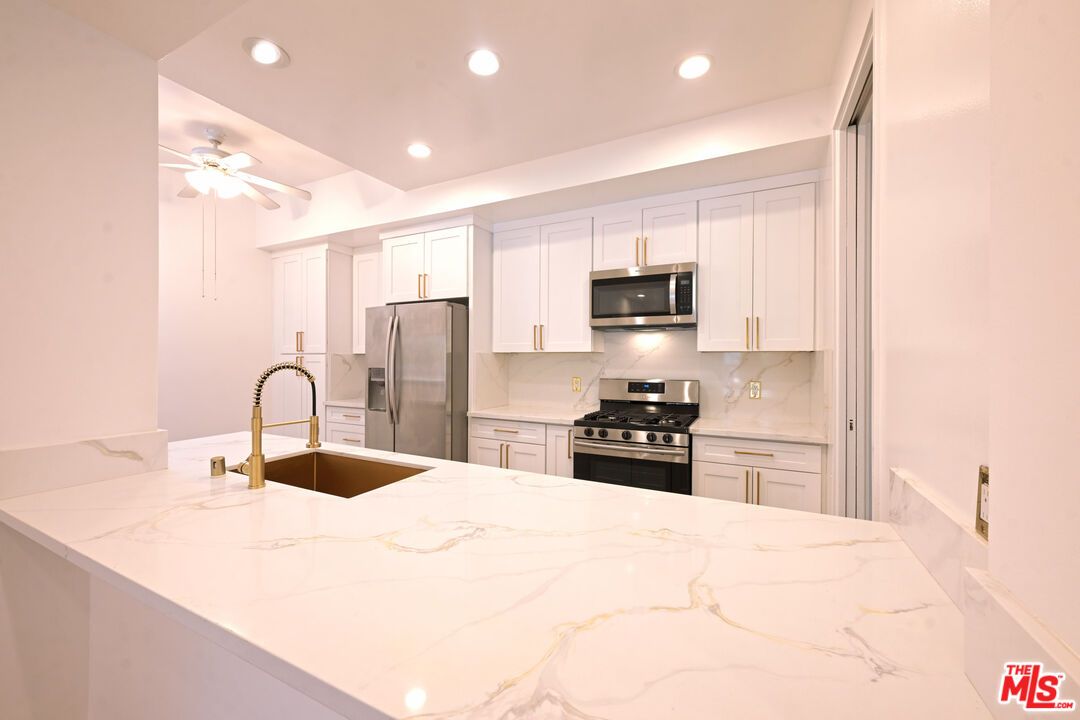 Interior, Kitchen, Recessed Lighting, Stainless Steel Appliances