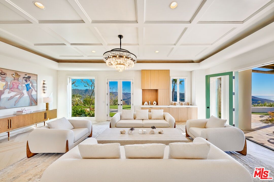 Chandelier, Interior, Living room, Recessed Lighting, Wood Texture Flooring