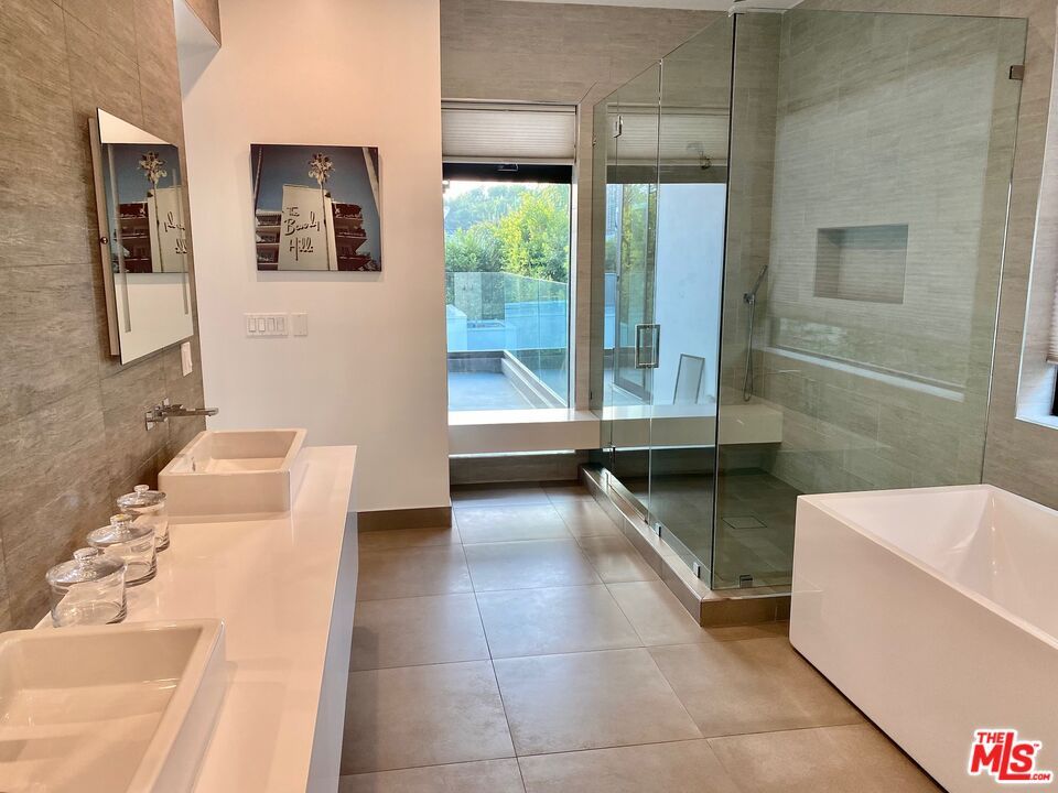 Bathroom, Dual Sink Vanities, Glass Shower, Interior