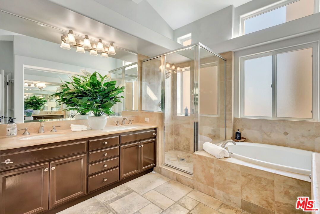 Bathroom, Dual Sink Vanities, Glass Shower, Interior