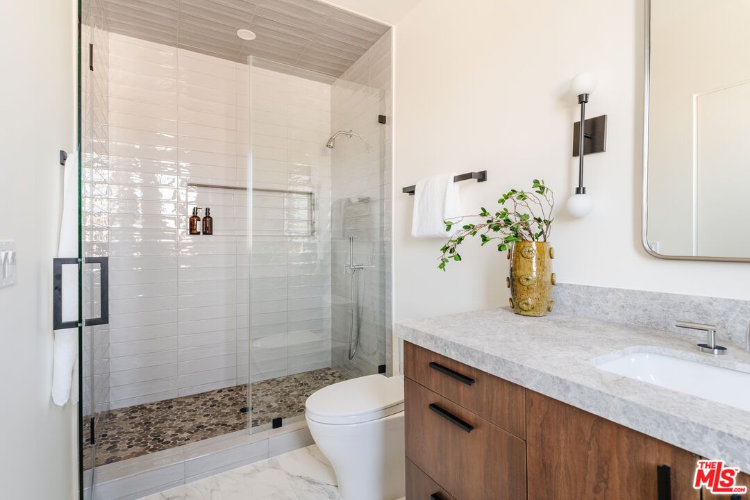 Bathroom, Glass Shower, Interior, Marble