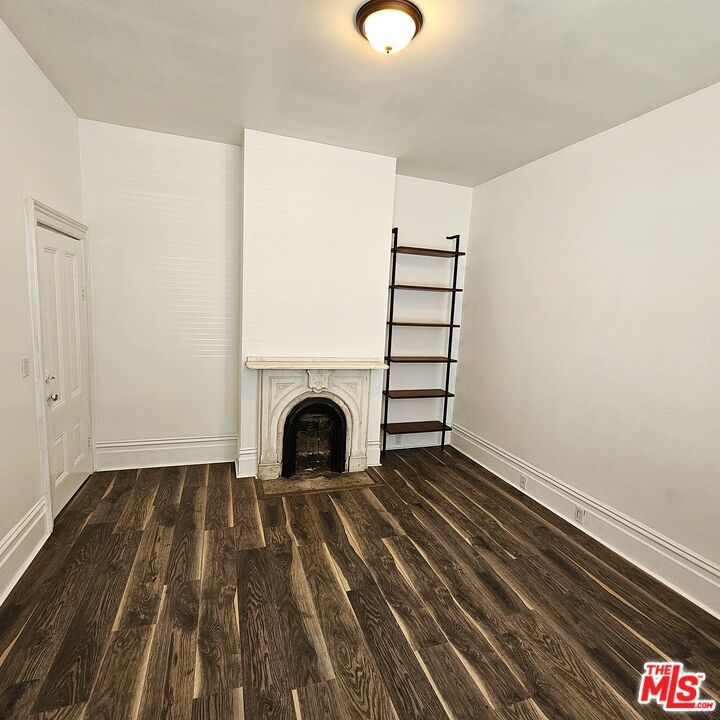 Empty room, Fireplace, Interior, Wood Texture Flooring