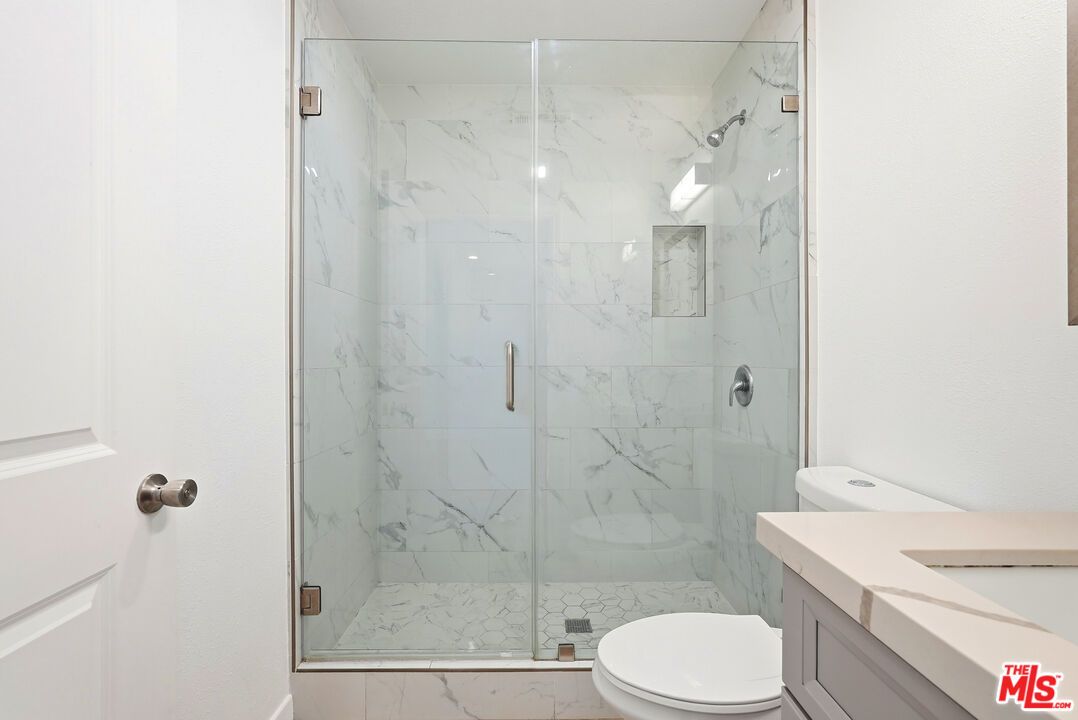 Bathroom, Glass Shower, Interior, Marble Walls