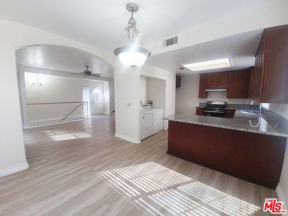 Interior, Kitchen, Wood Texture Flooring