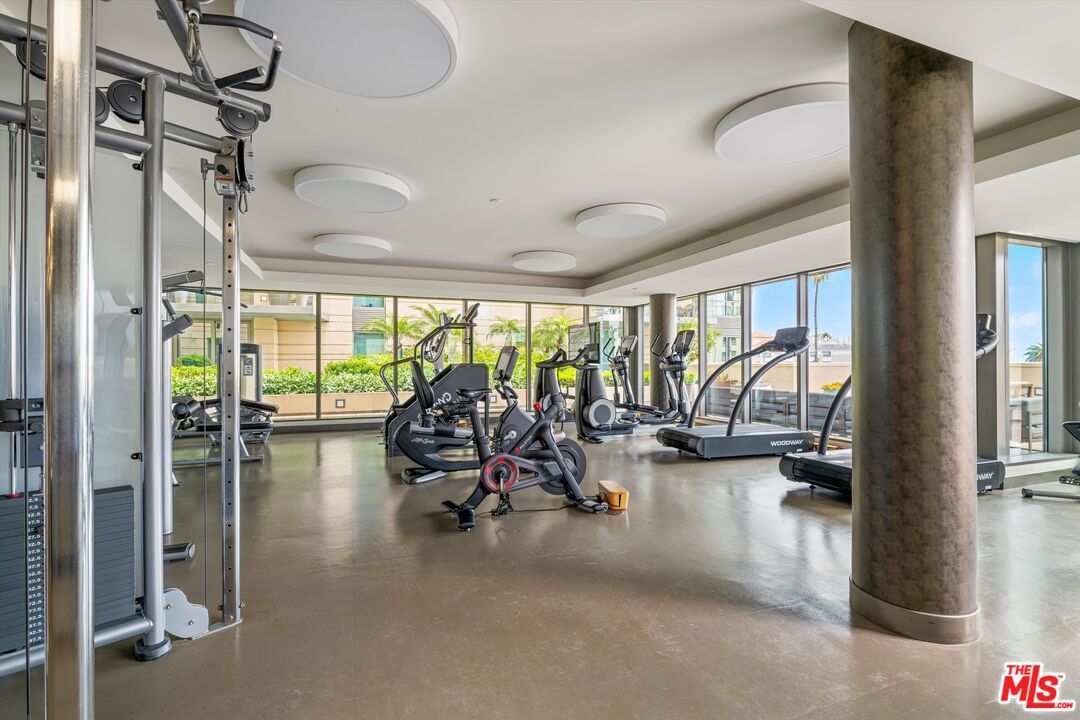 Fitness Equipment, Gym, Interior, Recessed Lighting