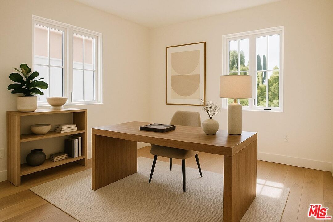 Home Office, Interior, Wood Texture Flooring