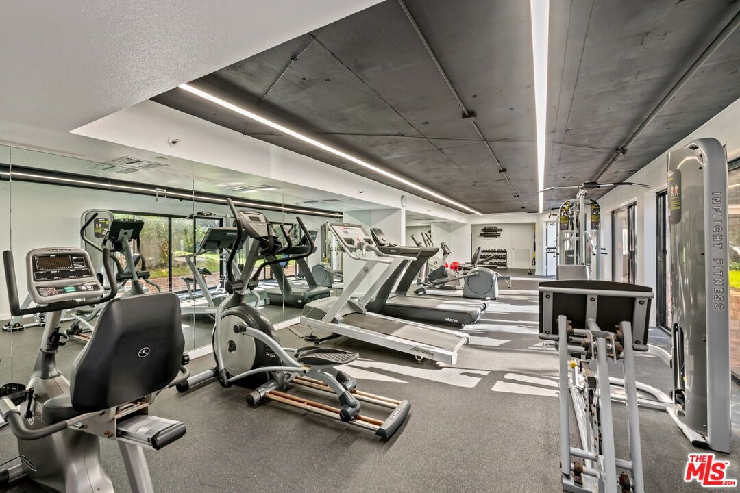 Fitness Equipment, Gym, Interior, Recessed Lighting