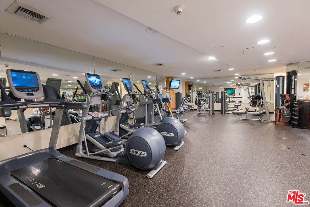 Fitness Equipment, Gym, Interior, Recessed Lighting
