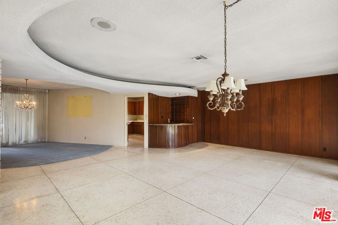 Chandelier, Empty room, Interior