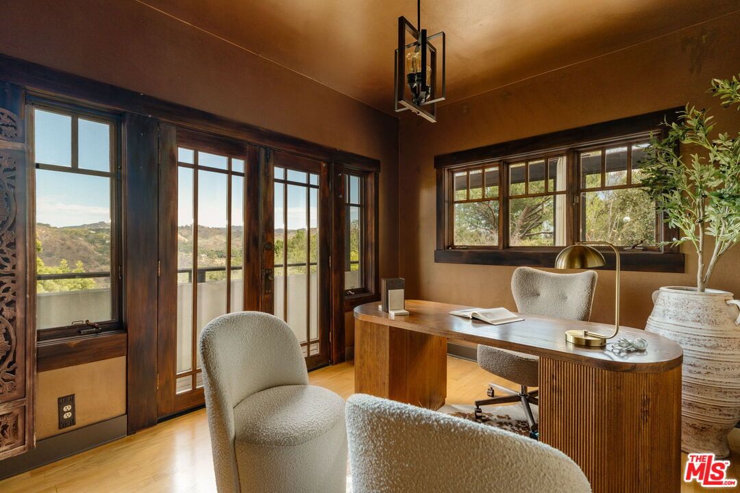 Home Office, Interior, Wood Texture Flooring