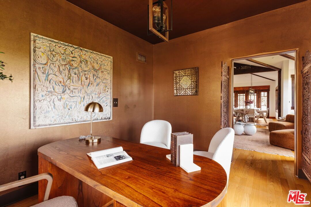 Home Office, Interior, Wood Texture Flooring