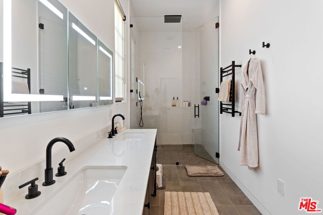 Bathroom, Dual Sink Vanities, Glass Shower, Interior